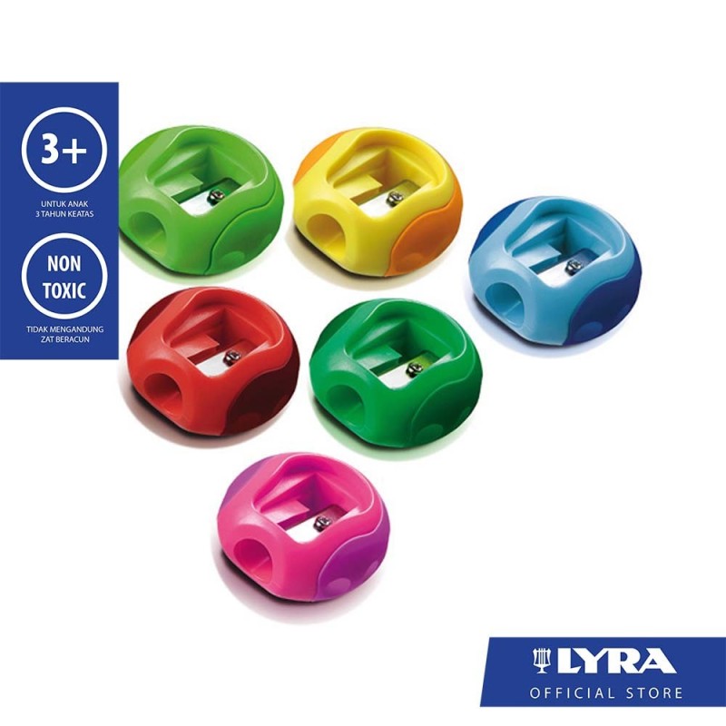 LYRA Groove Sharpener Single Hole - Serutan untuk Pensil dengan Ukuran Besar