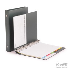 Bantex Binder Note B5 26 Ring Besi Loose Leaf Multiring Binder Green 1326 04