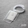Bantex Transparent ID Card Holder Lanyard Portrait