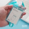 Bantex Transparent ID Card Holder Lanyard Portrait